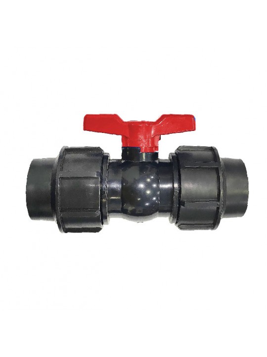 63MM Poly Compression Ball Valve Compact