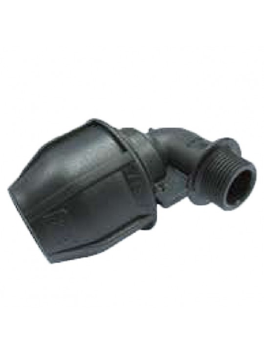 110MM x 4" Poly Male Elbow 110MM x 4" Poly Male Elbow